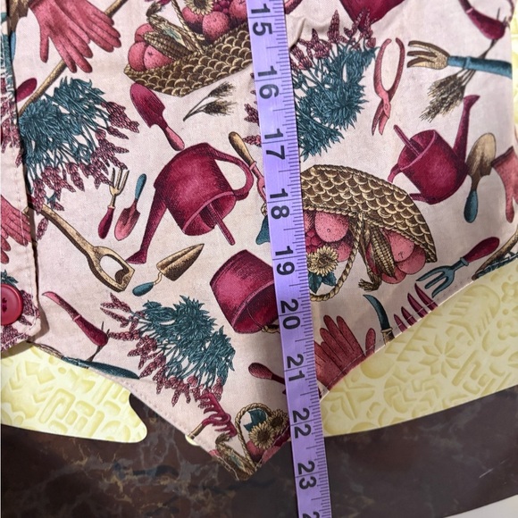 Vintage Gardening Themed Handmade Vest - Picture 8 of 8